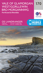 Buy Landranger 170 - 'Vale of Glamorgan / Bro Morgannwg, Porthcawl & Rhondda' from Amazon