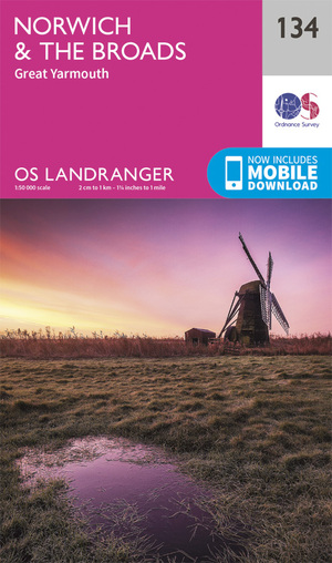 Buy OS  134 - 'Norwich & The Broads, Great Yarmouth' from Amazon