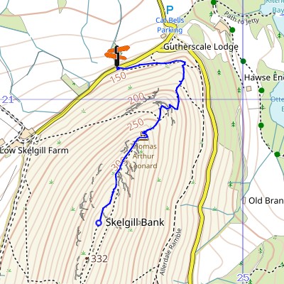 Old map for walk 26, step 1