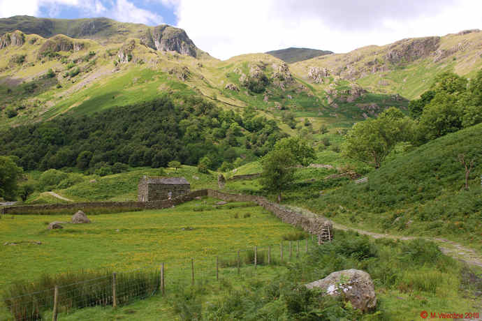 Looking towards Dove Crag at the head of Dovedale.