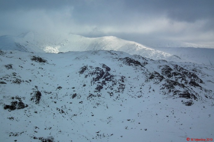 Looking across Blea Rigg to the Fairfield range.