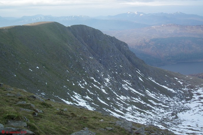 A closer view of Browncove Crags.
