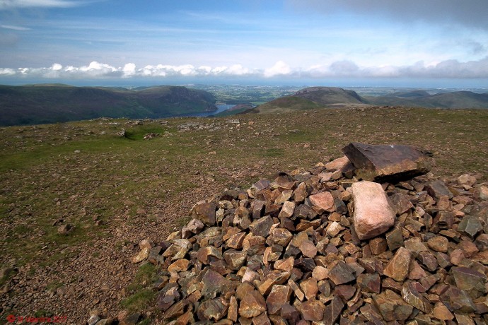 Looking north from Red Pike summit.