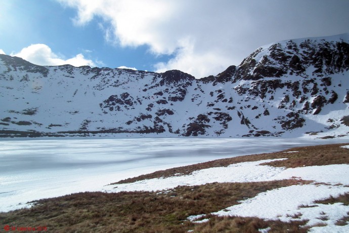 Striding Edge, across Red Tarn.