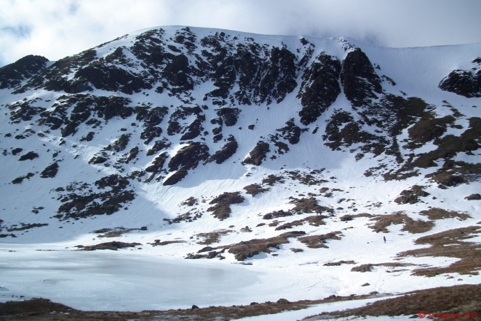 Helvellyn's crags and gullies.