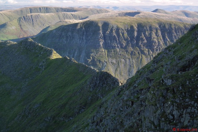 Striding Edge, with St. Sunday Crag beyond.