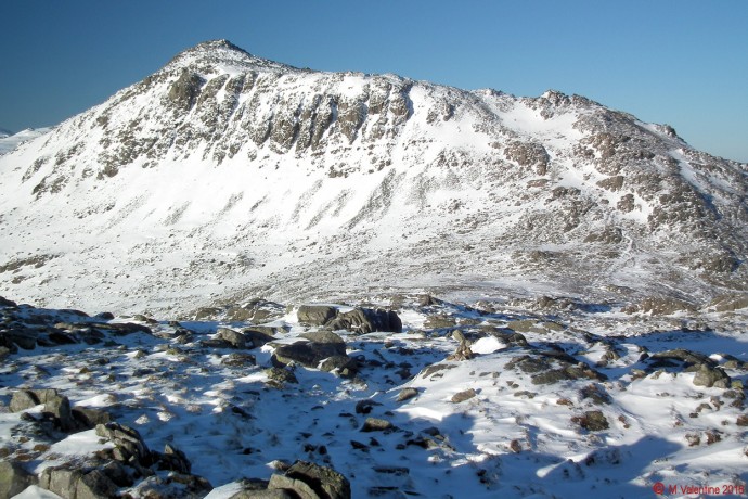 Bowfell from Crinkle Crags.
