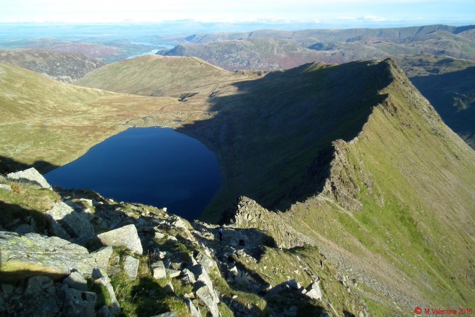 Striding Edge and Red Tarn.