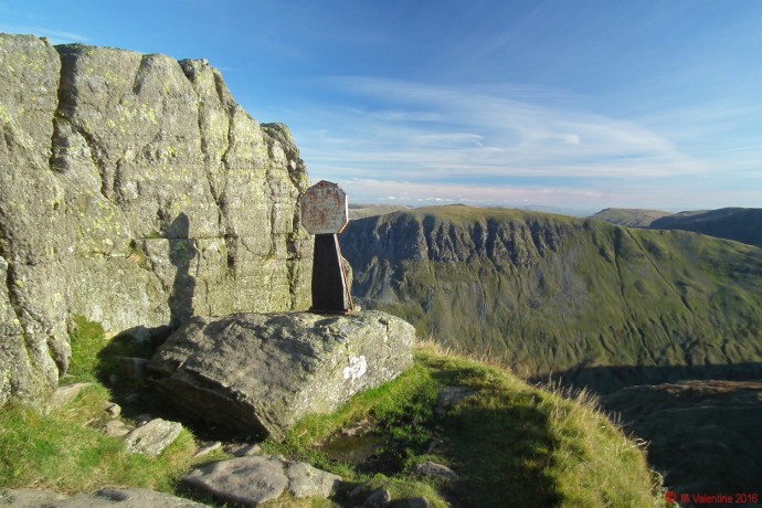 The Dixon Memorial on Striding Edge.