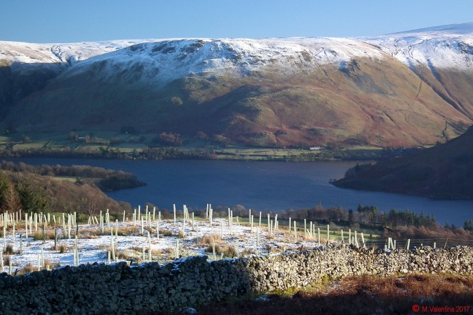 Looking across Ullswater to Bonscale Pike.