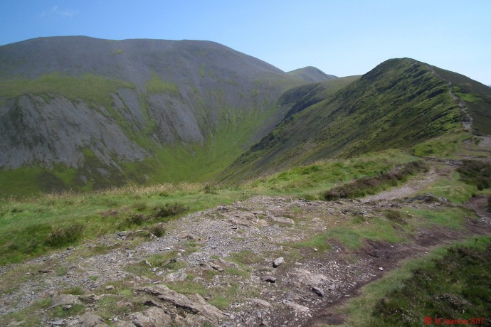 Skiddaw from Longside Edge.