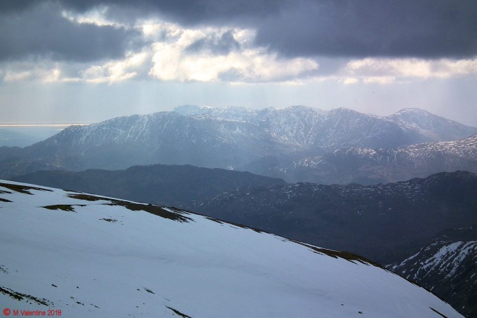 Looking towards the Coniston range.