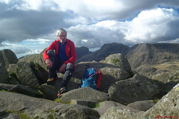 Yours truly at Bowfell summit.