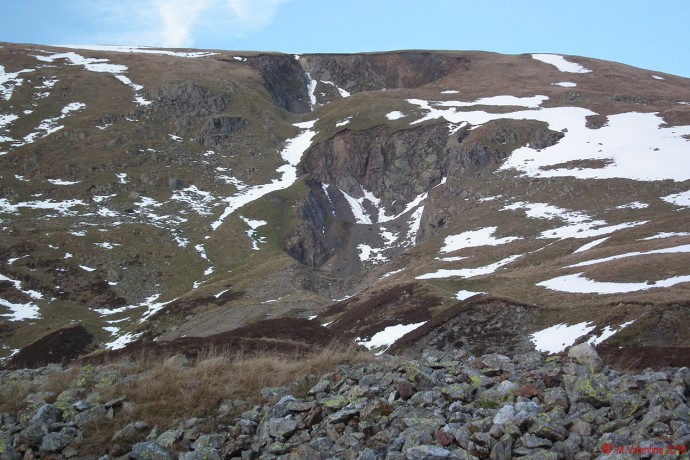 Evidence of long abandoned quarries.