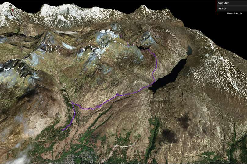 Walk from Kinlochleven (aerial)