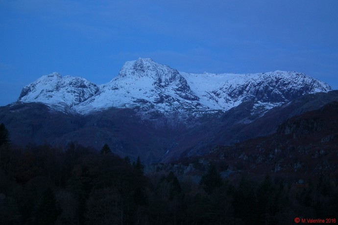 The Langdale Pikes.