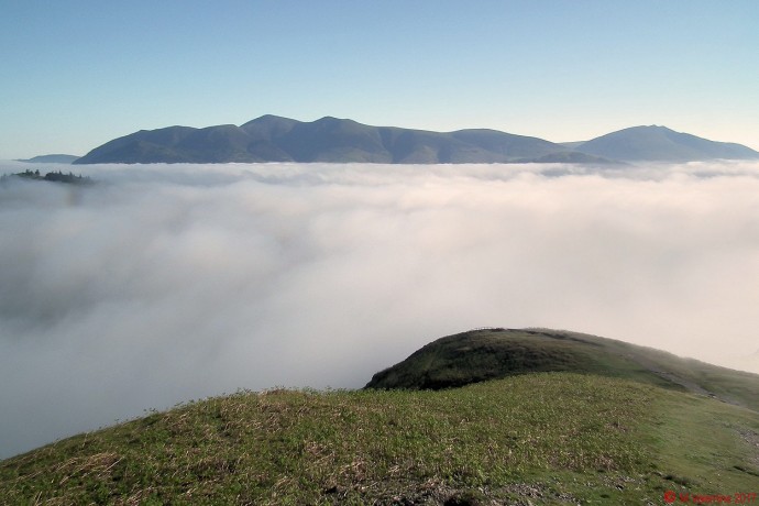 Skiddaw, above the inversion.
