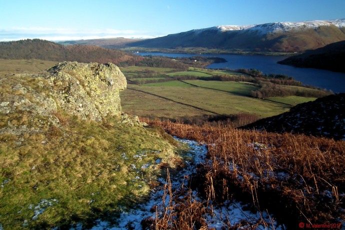 Looking across Ullswater to Bonscale Pike, Arthur's Pike, etc.