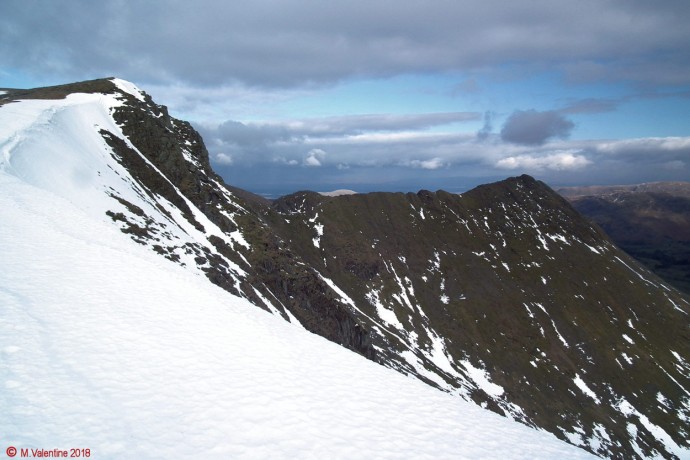 Looking back towards Striding Edge.