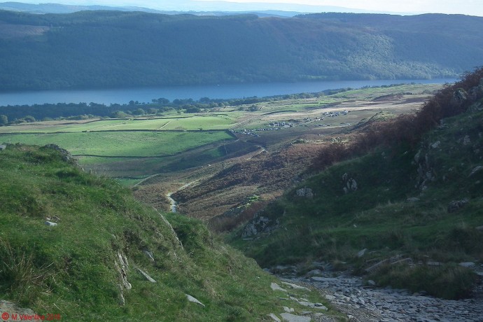 The path back down to Walna Scar parking area.
