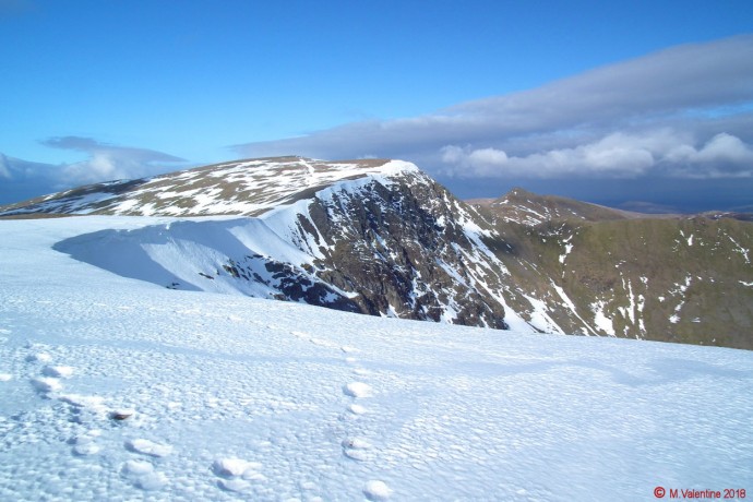 Looking back to Helvellyn.