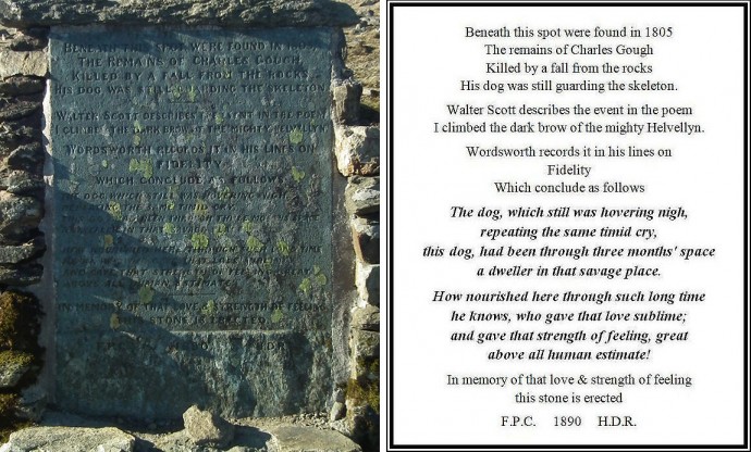 Gough memorial text.