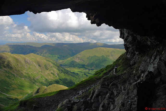 View from inside the Priest's Hole Cave.