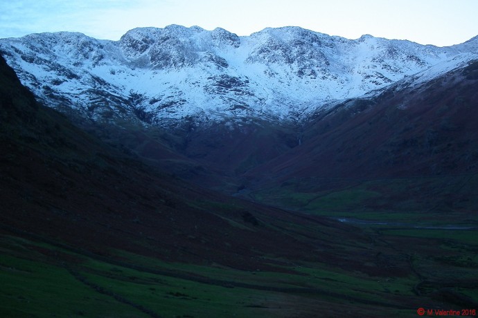 Looking along Oxendale to Crinkle Crags.