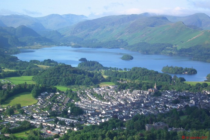 Keswick & Derwentwater from Latrigg.