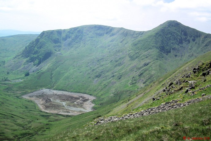 Dry Kentmere Reservoir.