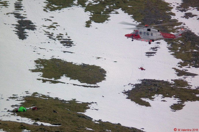 Coastguard helicopter.