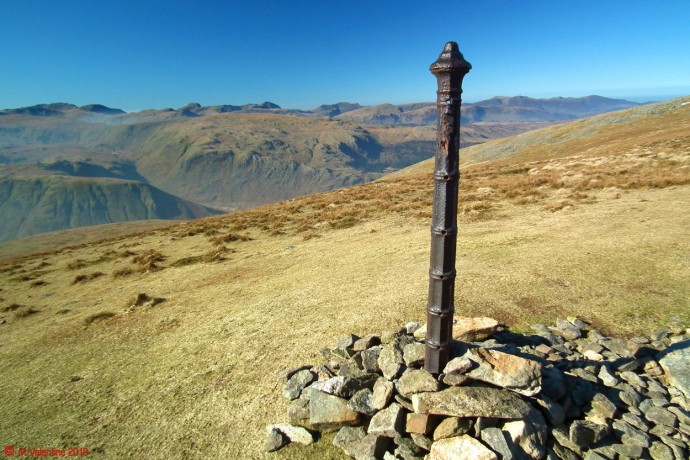 The ornate post.