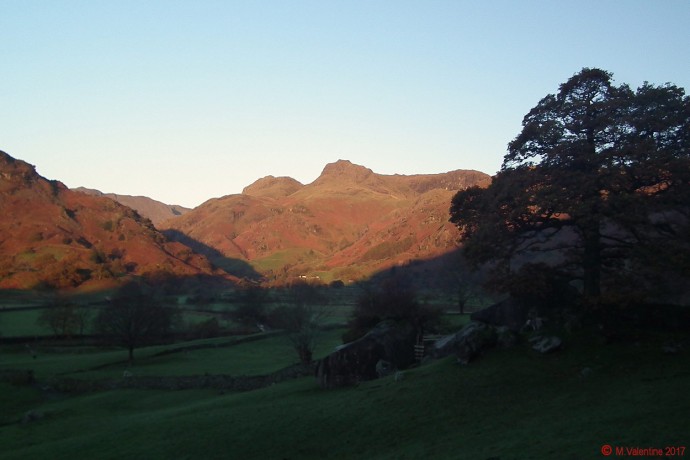 Langdale Pikes from Copt Howe.