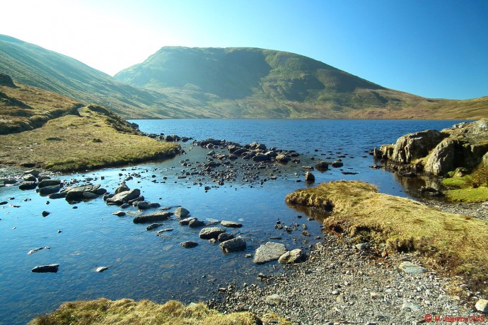 Seat Sandal across Grisedale Tarn.