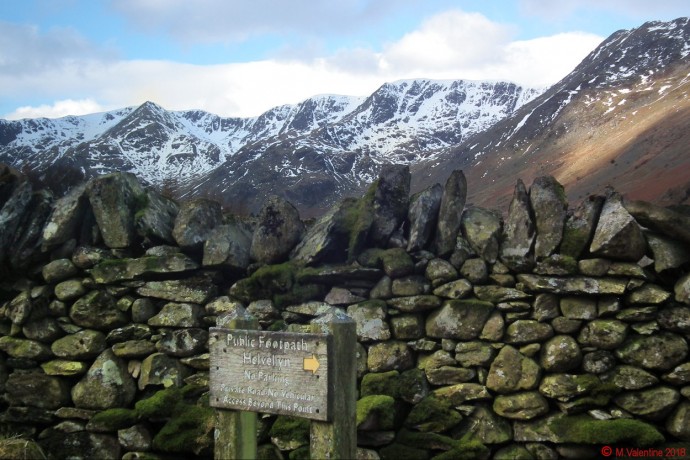 Helvellyn sign.
