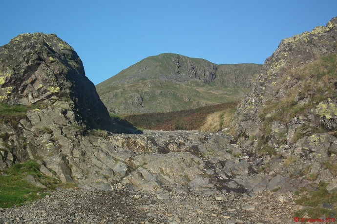 Brown Pike, framed by the "rock door".