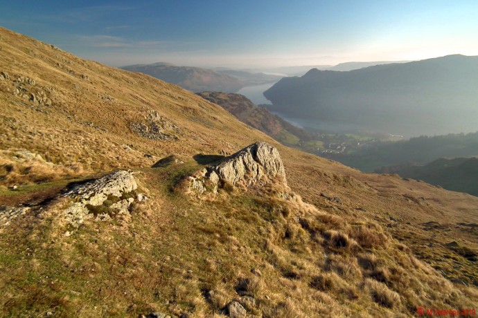 Ullswater from the preferred path to Birkhouse Moor.