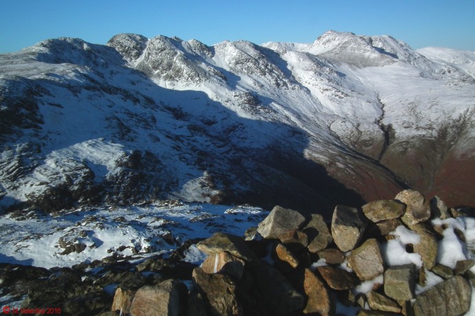 Crinkle Crags and Bowfell.