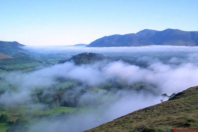 Mist clearing around Swinside.