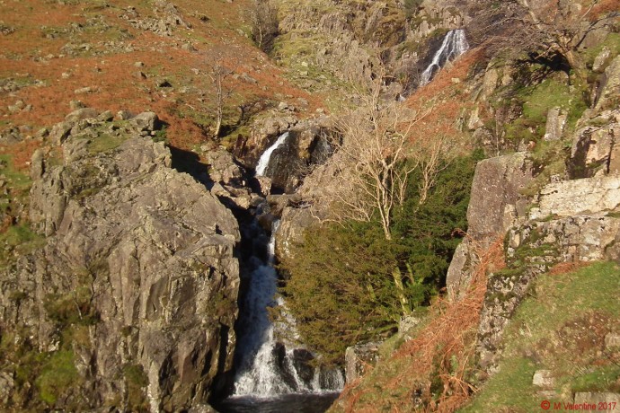 Stickle Ghyll waterfalls.