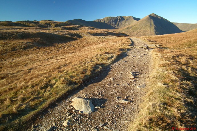 Helvellyn from Birkhouse Moor.
