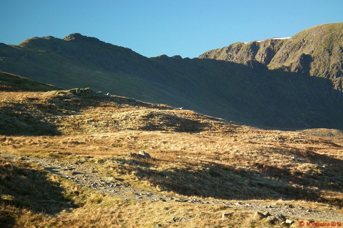 Striding Edge close-up.