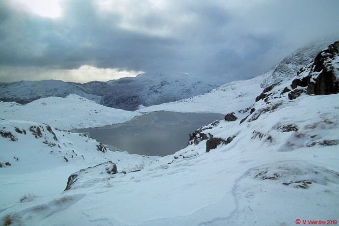 Looking back to Stickle Tarn.