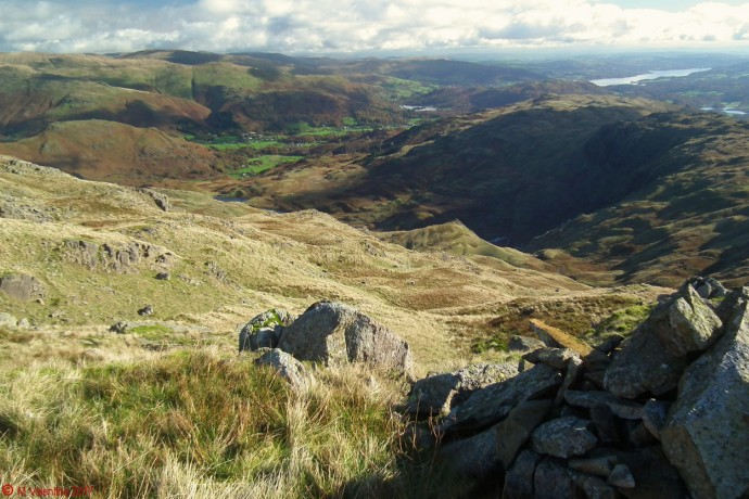 Towards Grasmere from Codale Head.