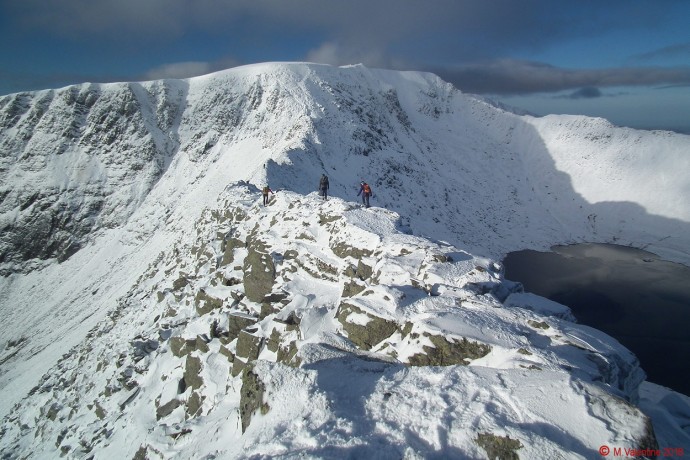 Looking along Striding Edge.
