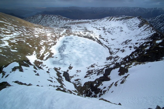 Red Tarn from the top of Viking Buttress.