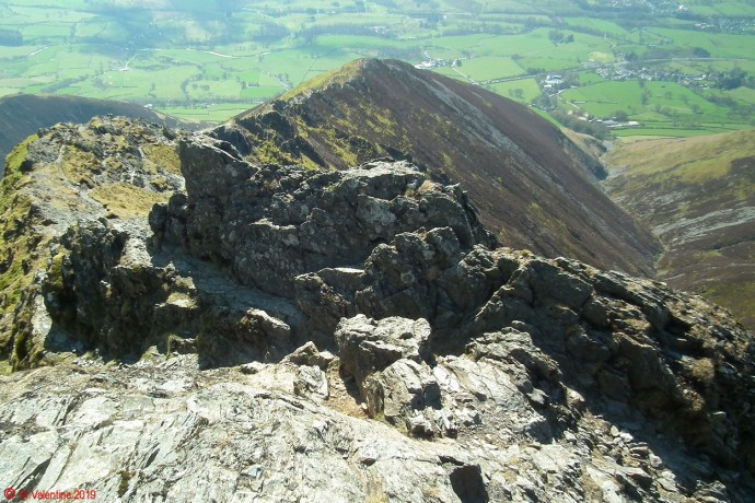 Looking down Hall's Fell Ridge 2