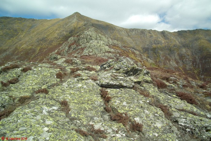 Looking back up to Hall's Fell Ridge.